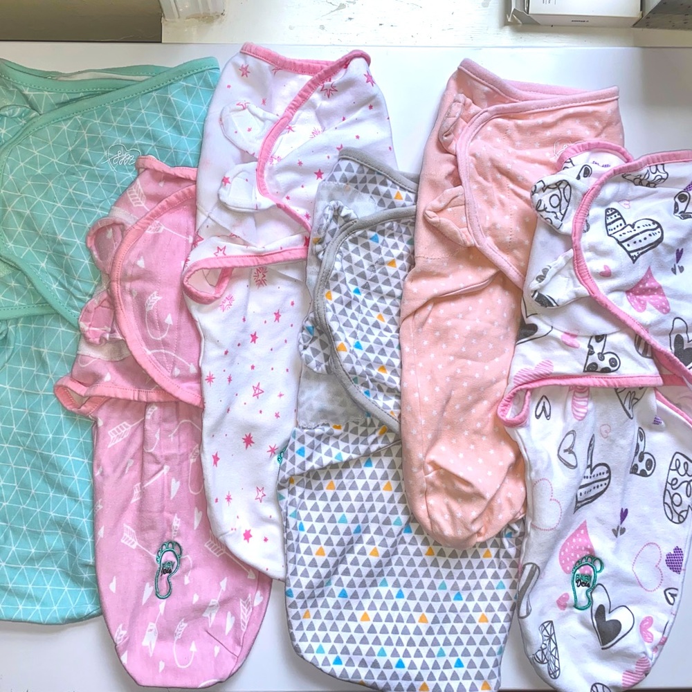 Lot of 6-Assorted Colorful Kids Pajamas Sleep Sacks